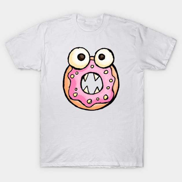 Monster Donut T-Shirt by JadedOddity